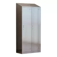 臻远 ZY4111401 201不锈钢斜顶更衣柜二门更衣柜900*420*1800/1950mm