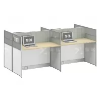 臻远ZYGW-074 职员桌办公桌屏风工作卡位 对坐四人位