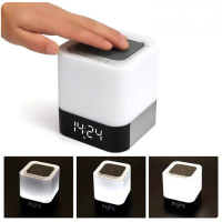 MUSKY DY28小夜灯拍拍灯无线蓝牙音箱时钟闹钟台灯音响低音炮