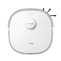 美的扫地机器人灵眸V16 珍珠版机械臂极限贴边飓风吸力毛发防缠 扫拖一体全自动清洁清洗集尘上下水版