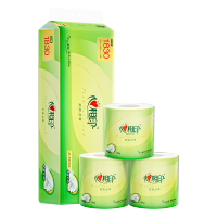 心相印 BT2010 茶语丝享 183克10粒装四层茶叶压花卷筒卫生纸 10卷*1提