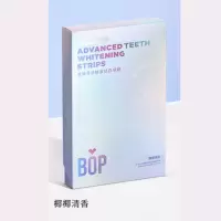 BOP 酵素锁白牙贴椰香味7对*1盒