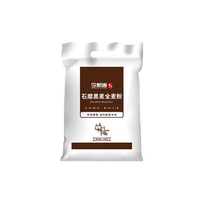 今粮道 帮扶助农950g石磨黑全麦粉JLD098