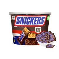 士力架 花生夹心巧克力 碗装20条400g 休闲零食糖果 生日礼物送礼