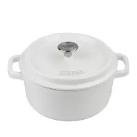 申魔 白色恋人 珐琅铸铁汤锅SC22K69