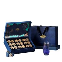 杞里香 大果黑枸杞礼盒-礼遇繁花蓝色 300g(18罐)