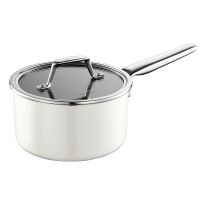 德世朗(DESLON) 云璟系列珐琅奶锅18cm 白色DP908-S18