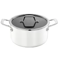 德世朗(DESLON) 云璟系列珐琅汤锅20cm 白色DP908-C20