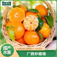[苏鲜生]广西砂糖橘新鲜水果 净重5斤 小果 单果25mm左右 当季整箱手撕沙糖桔
