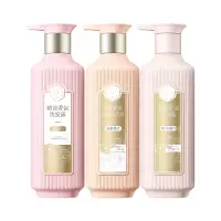 三生花 精油香氛洗护沐组合(500ml荧亮洗发露+500ml玫瑰沐浴露+500ml密集护发素 )