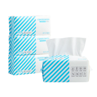 洁玉 干湿两用加大加厚洁面柔巾20*20cm×100片 1包装 DSJ19-1S