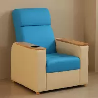 冠烨输液沙发椅 固定款带木扶手不含脚踏 单人等候椅子 颜色可定制