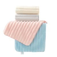 洁玉 简兮珊瑚绒加厚毛巾35*75cm 105g 1条装 J5015F 灰色