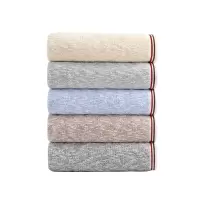 洁玉 铭玉竹棉加厚毛巾110g*2条袋装 DSJ4-035F+2 米色+棕色