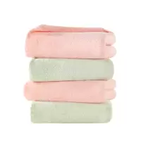 洁玉 清婉珊瑚绒34.5*34.5cm方巾1条 J0027W 绿色