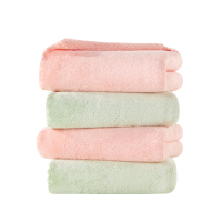 洁玉 清婉珊瑚绒34.5*34.5cm方巾1条 J0027W 粉色