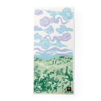 洁玉 大师系列-可以裱起来当壁画的毛巾-双条装毛巾礼盒 春日原野*2
