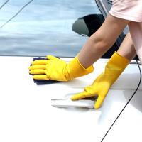 南洋牛筋乳胶手套防水防油清洗劳保手套中号