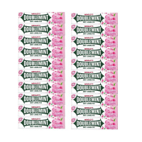 绿箭玫瑰薄荷口香糖5片装13.5g*20条盒装经典薄荷味清新口气休闲