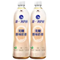 统一 阿萨姆无糖奶茶 奶茶饮料 500ml*2瓶 下午茶 休闲饮品 饮料