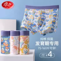 浪莎青少年内裤男生发育期学生纯棉夏季薄款初高中生大童平角短裤