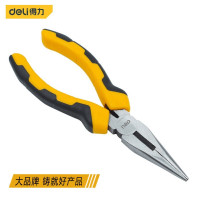 得力(deli)尖嘴钳子6寸钳级多功能电工钳子工业级尖口钳工具夹钳 钳子胶 尖嘴钳6英寸