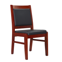 臻远 ZY5110312 办公会议椅办公皮椅电脑椅 黑色牛皮