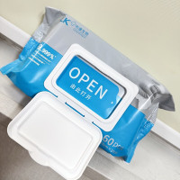 爱尔施利康75%酒精消毒湿巾日常家用办公手部物体表面消毒擦拭湿巾80抽/包(24包/箱)