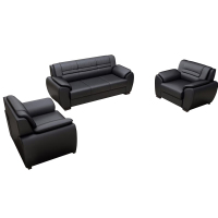 臻远 ZY5110330 办公沙发茶几组合简约现代接待室商务沙发 西皮3+1+1