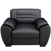 臻远 ZY5110331 办公沙发简约现代接待室商务沙发 牛皮单人位