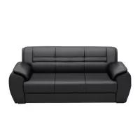 臻远 ZY5110333 办公沙发简约现代接待室商务沙发 牛皮三人位