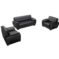 臻远 ZY5110334 办公沙发简约现代接待室商务沙发 牛皮3+1+1