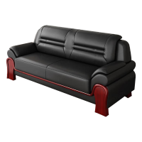 臻远 ZY5110345 办公室沙发简约商务沙发休闲沙发 西皮三人位