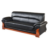 臻远 ZY5110357 办公沙发简约会客沙发商务皮沙发 西皮三人位