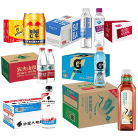 农夫山泉饮用水550ml*24瓶2件+农夫山泉苏打水410ml*15瓶4件+娃哈哈苏打水350ml*24瓶1件等