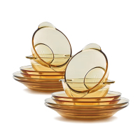康宁 百丽餐具耐热玻璃碗碟套装12件组OV12/CN 6958608106300