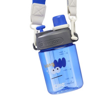 希乐塑料杯560ml方便携带耐摔耐磨吸管光鲜蓝XL-2372