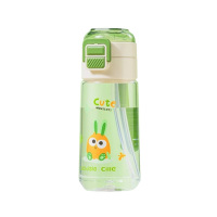 希乐塑料杯480ml便携吸管丝泊绿XL-2428-480KT