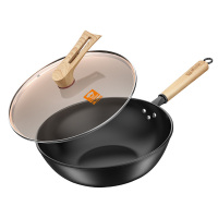 康巴赫(KBH) 匠心无涂层铁锅32cm KGZ-C32T