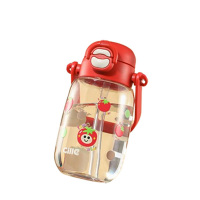 希乐塑料杯580ml大容量便携耐用草莓红XL-2535-580