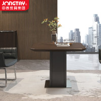 中泰(jongtay)洽谈桌小方桌办公商务谈判桌阳台休闲桌椅1米 J-HSS-T10