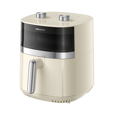 九阳(Joyoung)空气炸锅家用双旋钮可视窗口蒸汽嫩烤精准控时KL55-V189A奶油白