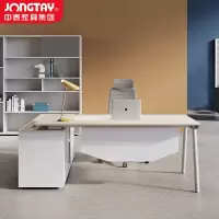 中泰(jongtay)老板桌办公桌简约现代商务领导办公桌木质办公家具2米 J-AT-BB20R