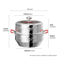 EKCO科洛克双层蒸锅28CM/6L EK-KLK28ZX/KZ