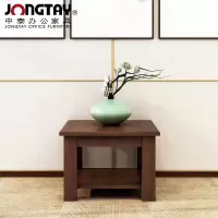 中泰(jongtay)办公家具方茶几新中式茶桌接待室双层茶台边桌边几 J-Q-WGD