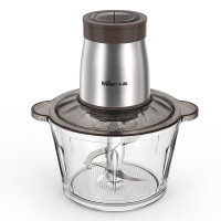 小熊(Bear)绞肉机家用电动多功能肉馅打肉机搅拌切菜 玻璃碗不锈钢刀头QSJ-D03W5
