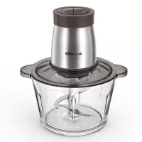 小熊(Bear)绞肉机家用电动多功能肉馅打肉机搅拌切菜 玻璃碗不锈钢刀头QSJ-D03W5