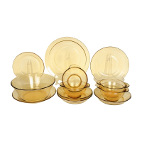 Pyrex餐具Shiny晶耀系列玻璃餐具12a件组PX-SY12A/HP