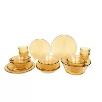 Pyrex餐具Shiny晶耀系列玻璃餐具16b件组PX-SY16B/HP