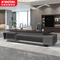 中泰(jongtay)老板桌办公桌高档大班台总裁经理办公室桌子简约现代家具2.8米 J-HSS-B28L
